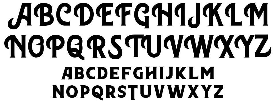 Northon font specimens