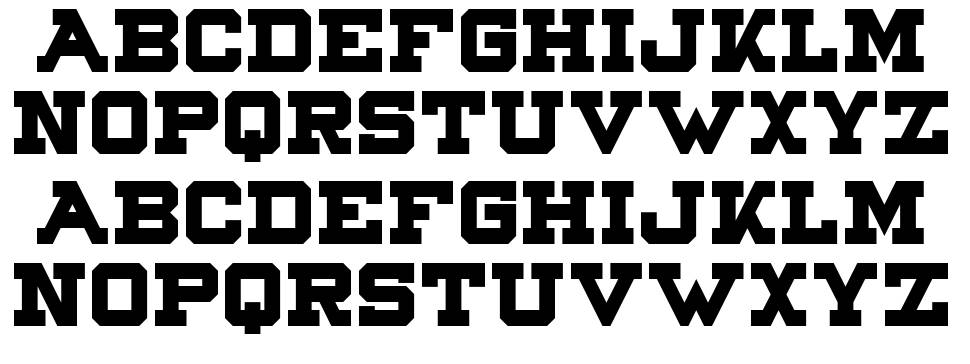 Northpoint 字形 标本