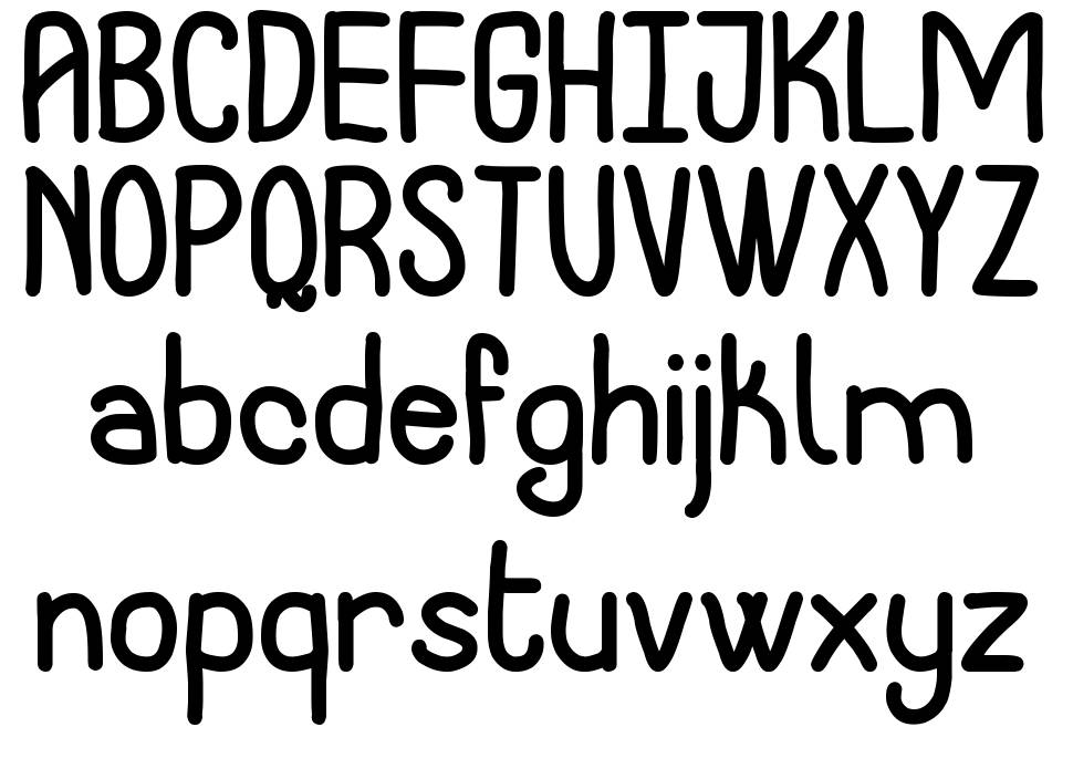 Notarized Openly Script St font Örnekler