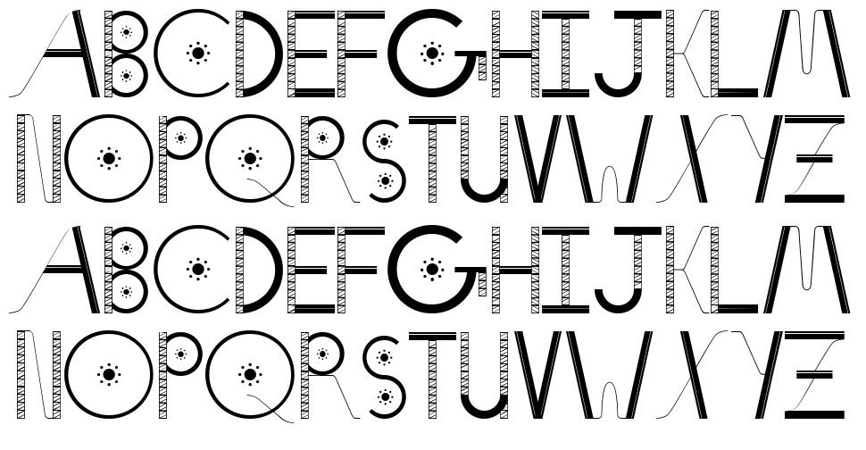 Notch Eight font Örnekler