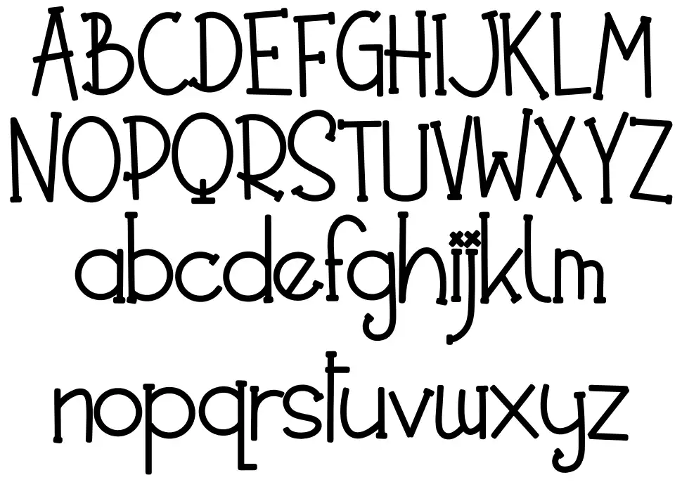 Noted Partyfont specimens