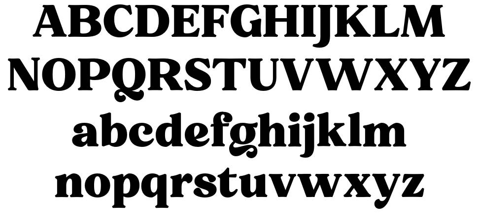 Notulen font specimens