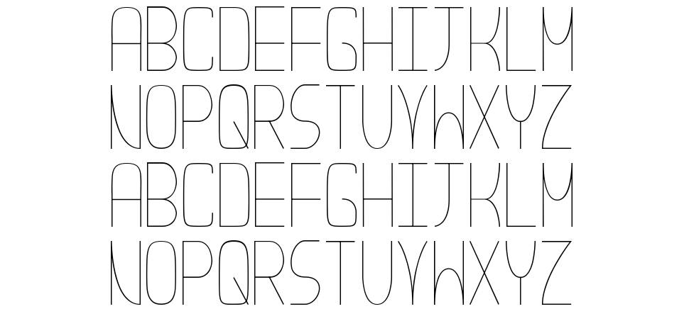 Nouveau Fontdue font Örnekler