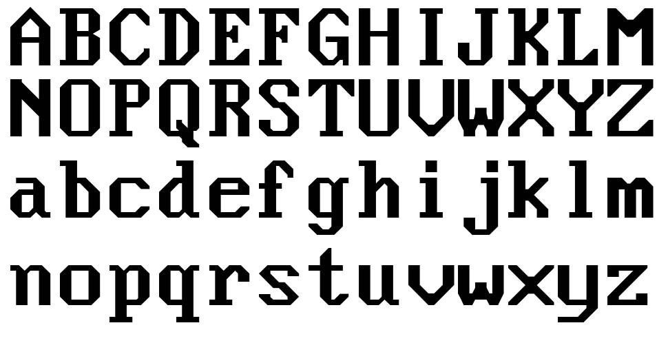 Nouveau IBM フォント 標本