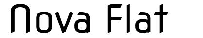 Nova Flat шрифт