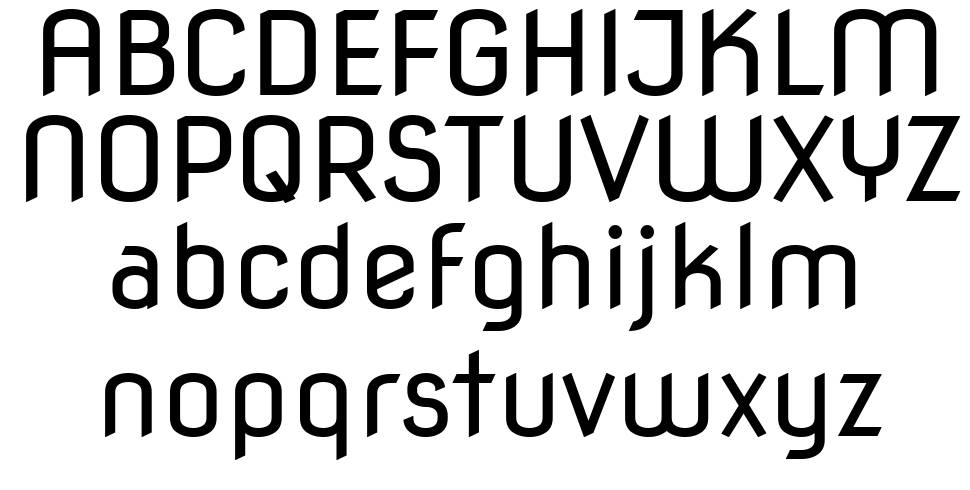 Nova Flat font specimens