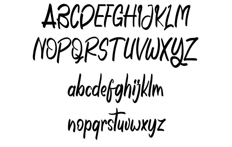 November Is Cheerful font specimens