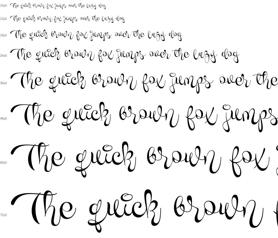 Novety Script font Waterfall