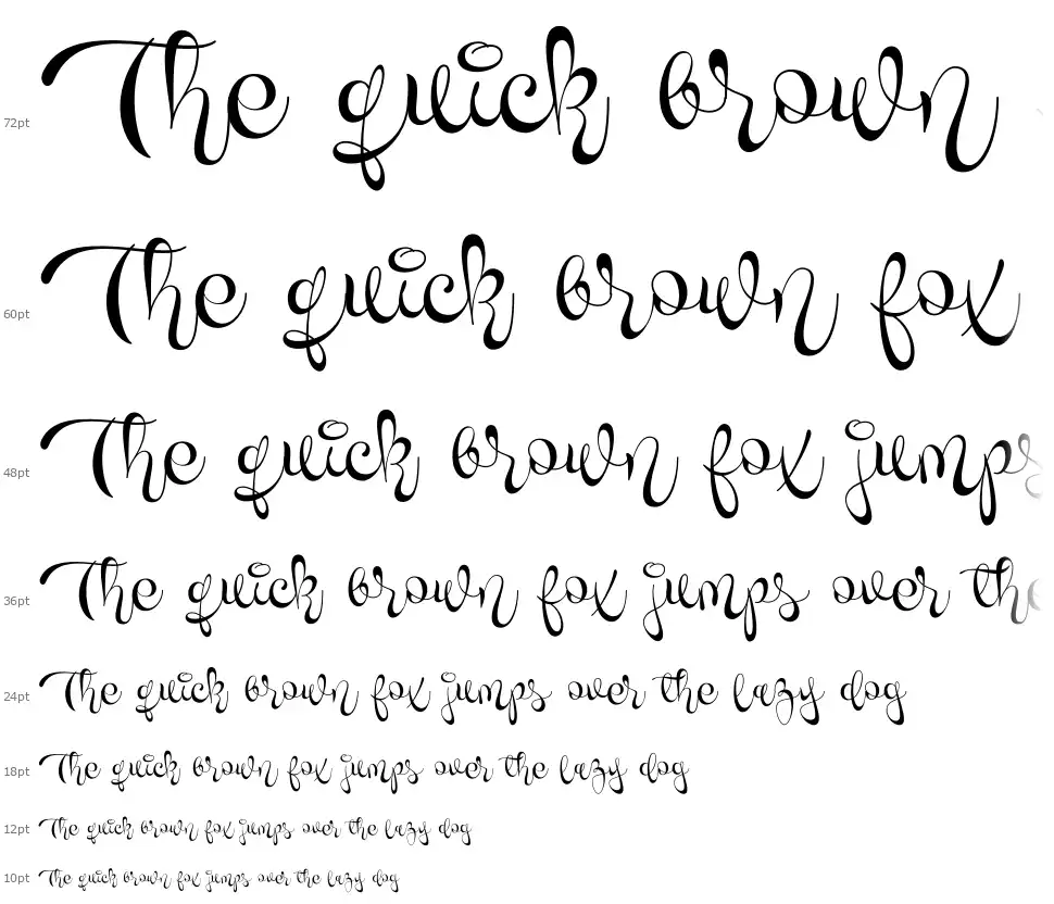 Novety Script font Şelale