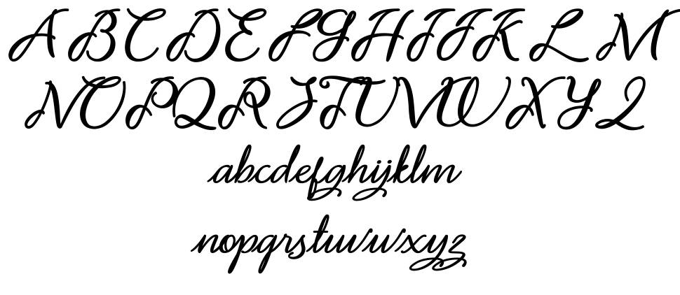 Noviyani font specimens