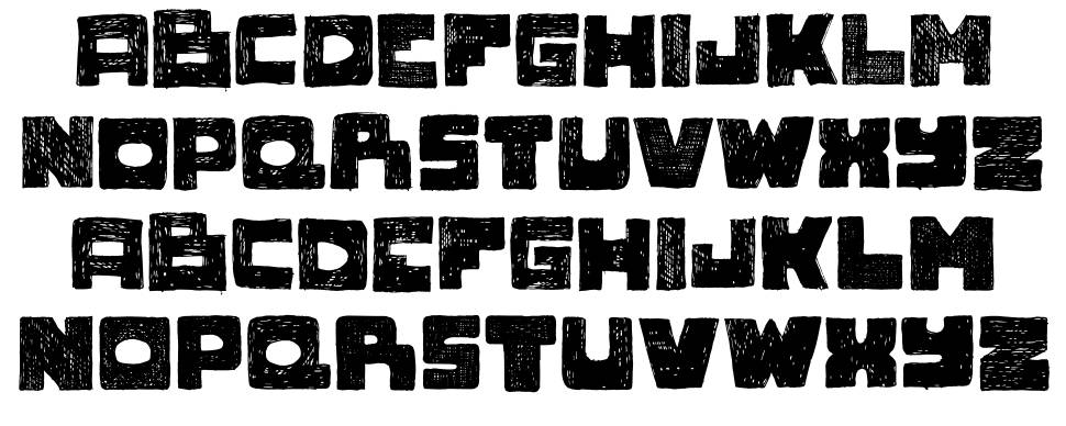 Novlang font specimens