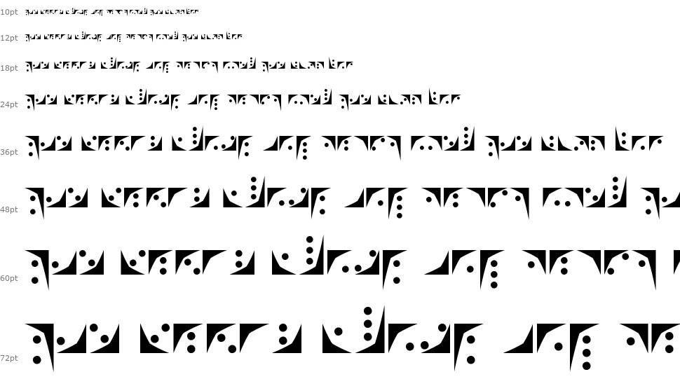 Nox písmo Vodopád