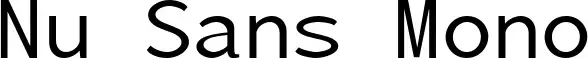 Nu Sans Mono
