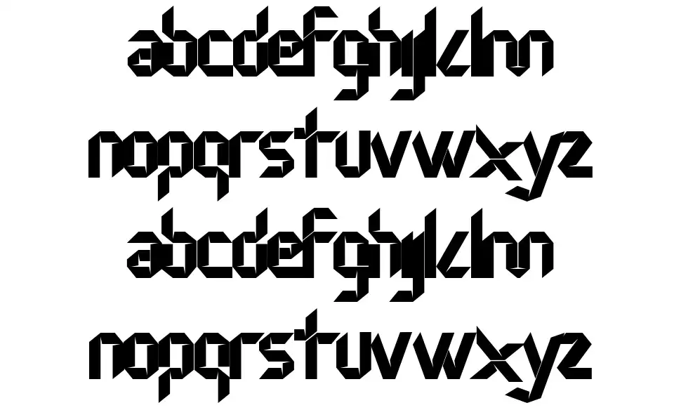Nudofont specimens