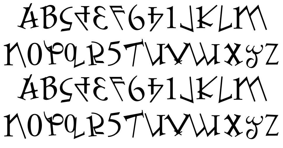 Numbafont フォント 標本