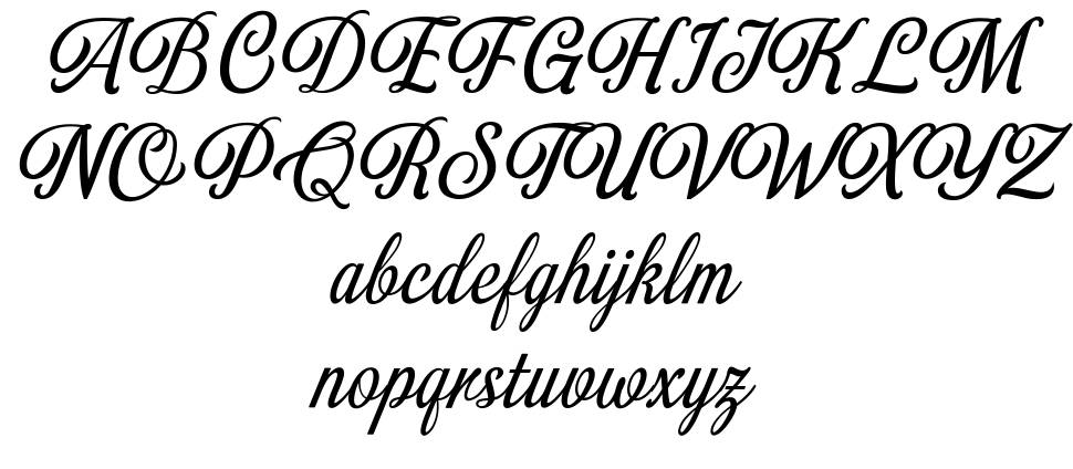 Numberlin Ordinary font specimens
