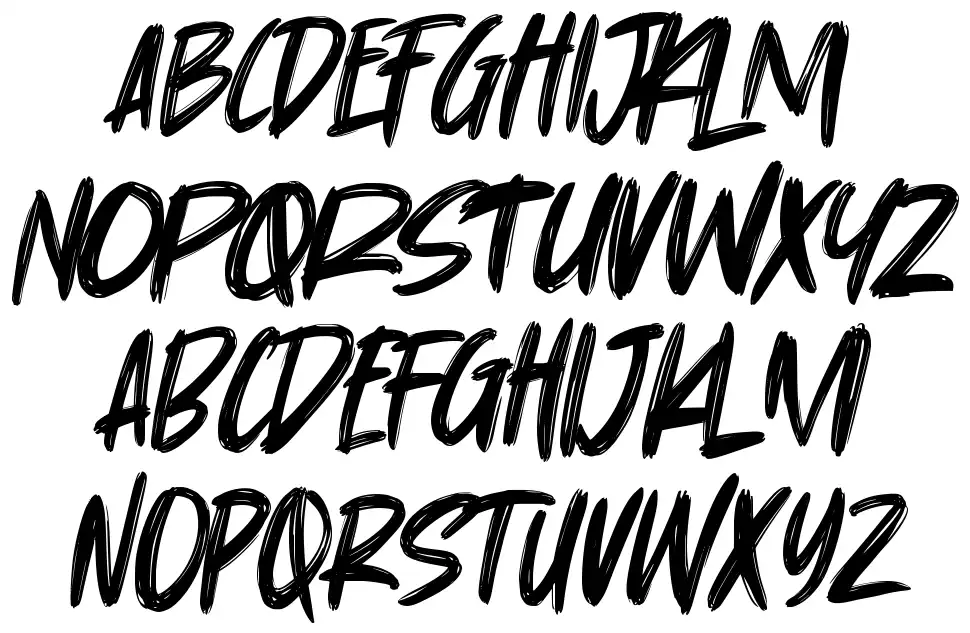 Nutshell font specimens