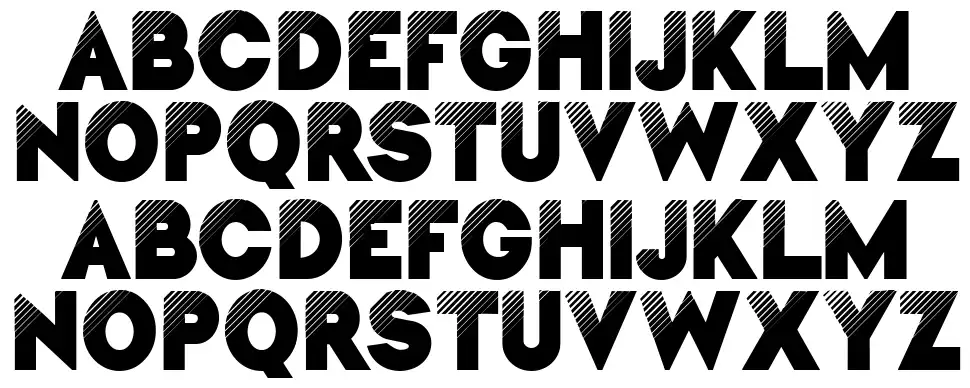 Nuvel font specimens