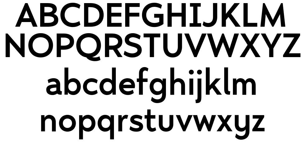 Nyata font specimens