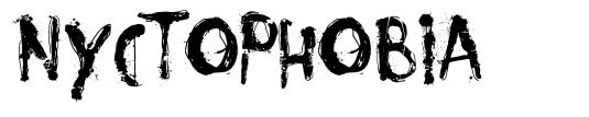 Nyctophobia шрифт