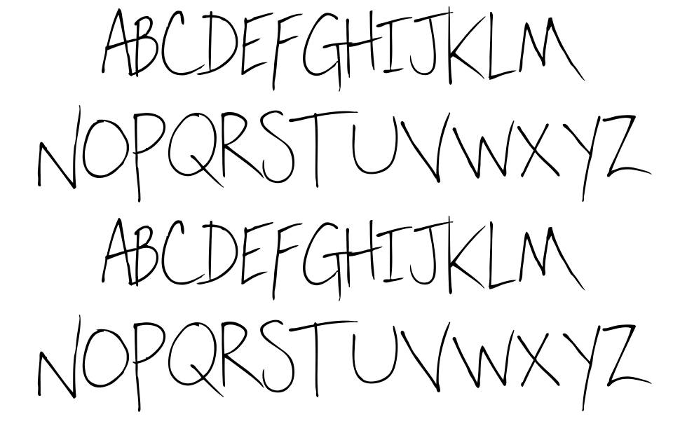 Oak Lawn font Örnekler