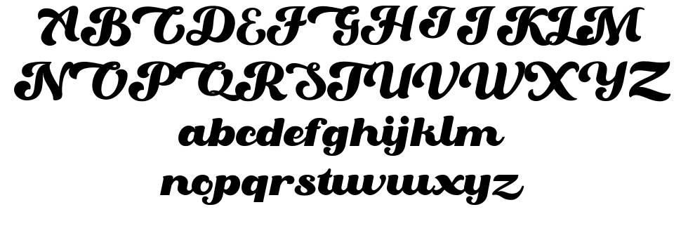 Oaklash font Örnekler