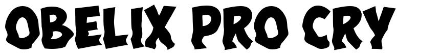 Obelix Pro Cry шрифт