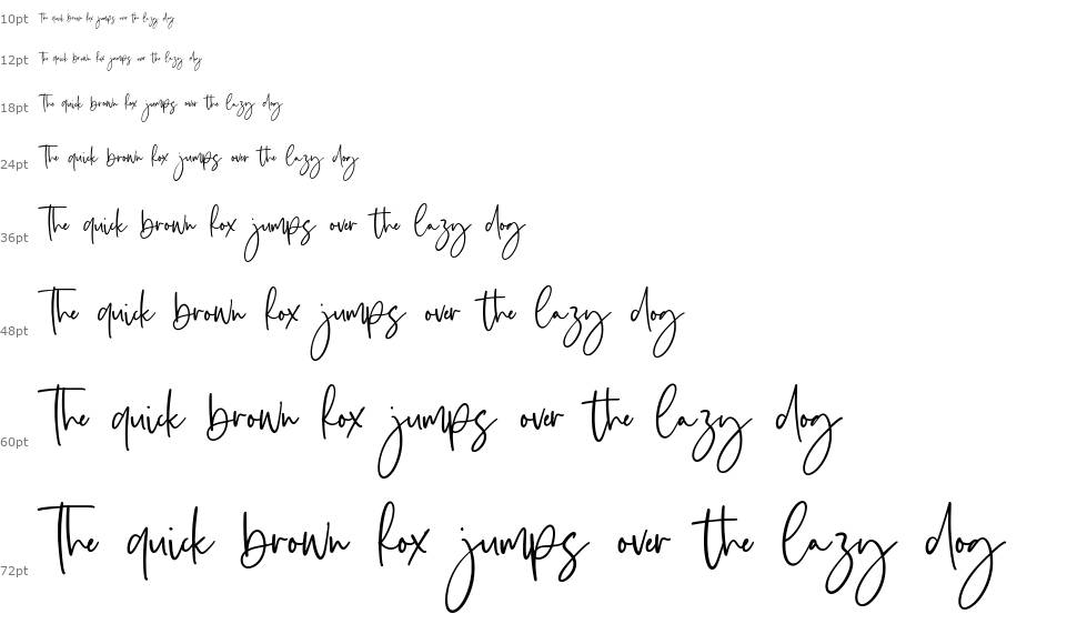 Obladi Script font Şelale