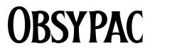 Obsypac шрифт