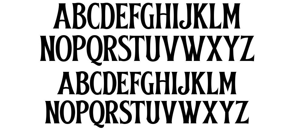 Obsypac font specimens