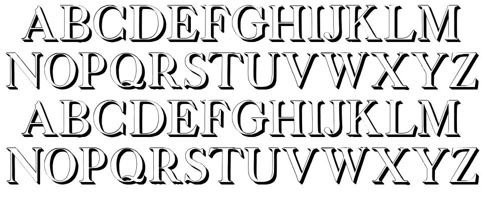 Octavian font specimens