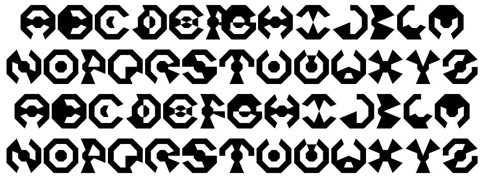 Octo font specimens