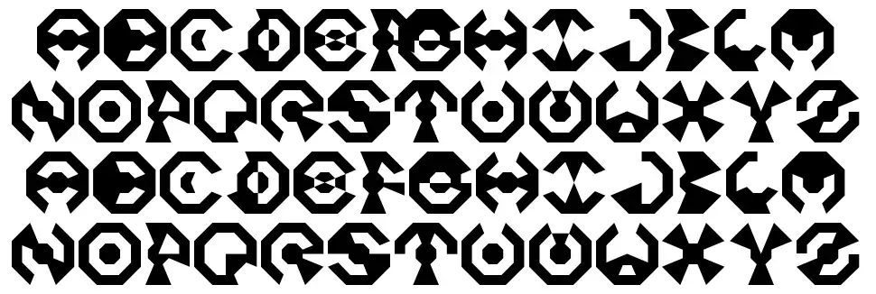 Octofont specimens
