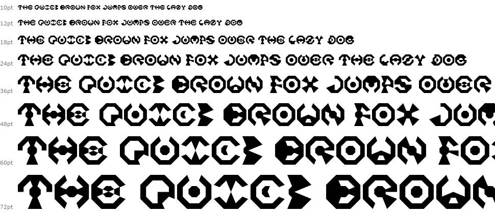 Octo font Waterfall