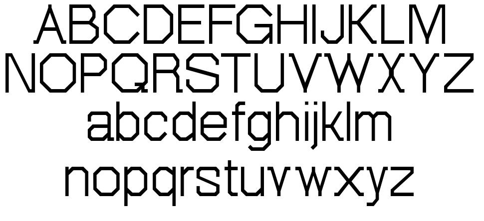 Octovetica font Örnekler