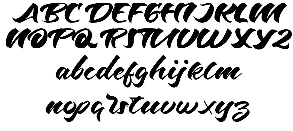 Odenson font specimens