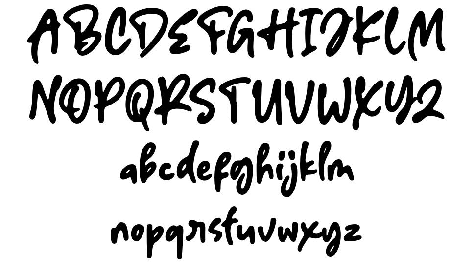 Odesty font Örnekler