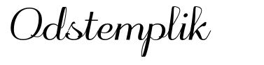 Odstemplik font