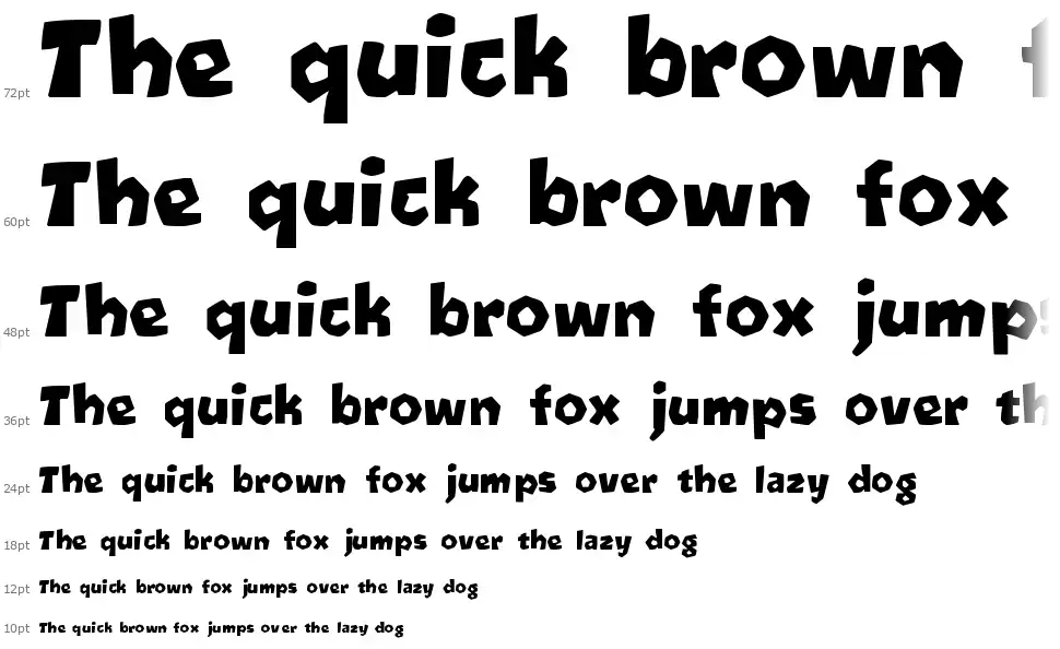 Oetztypefont waterfall