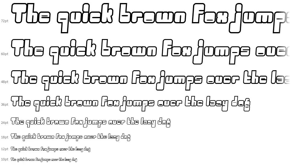 Oggle font Waterfall