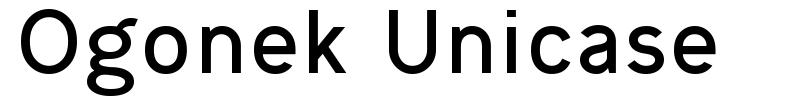 Ogonek Unicase шрифт