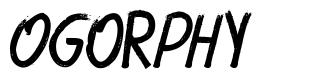 Ogorphy шрифт