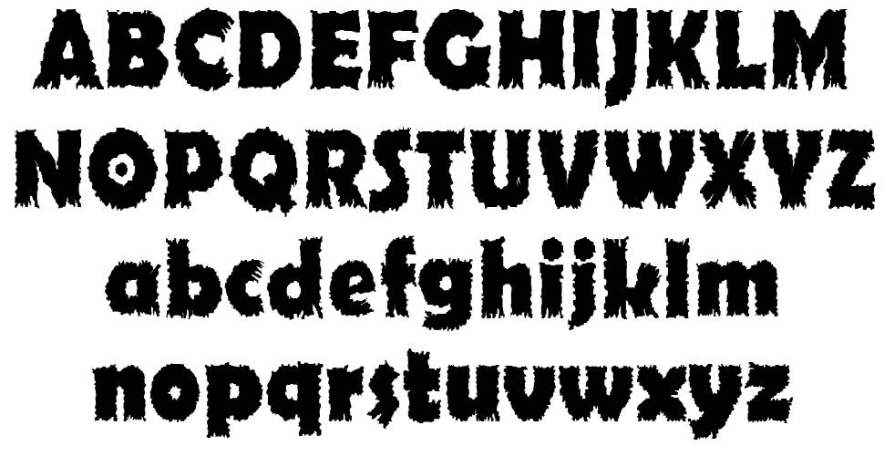 Ojovanic フォント 標本