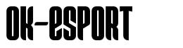 Ok-Esport шрифт