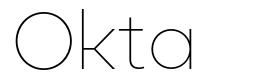 Okta schriftart