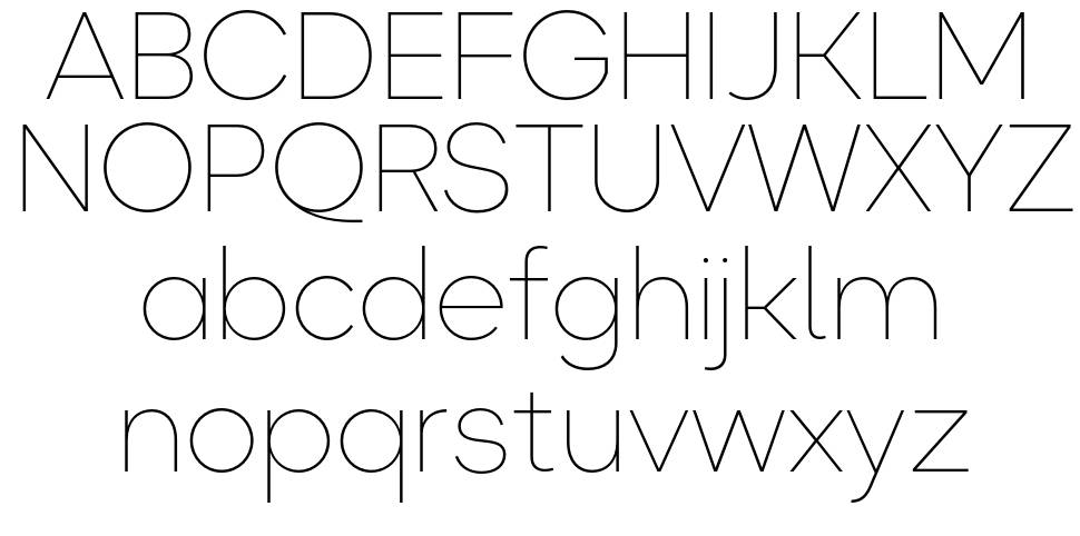 Okta font specimens