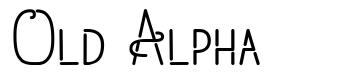 Old Alpha font