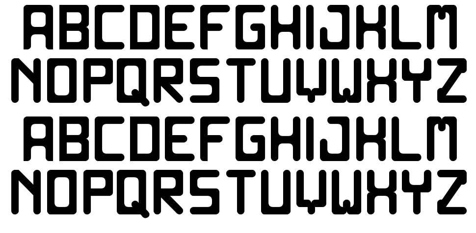 Old Computer ST font specimens