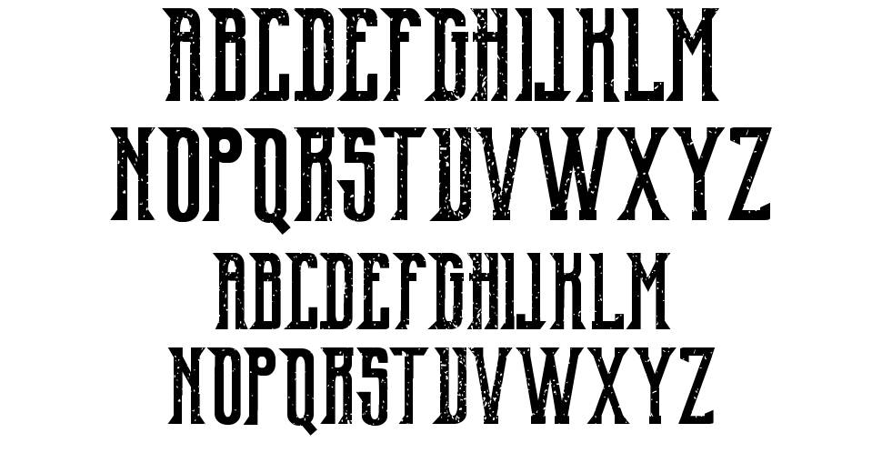 Old Excalibur 字形 标本