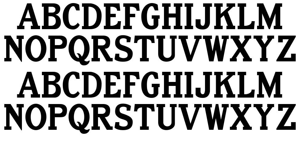 Old Letterpress Type font specimens